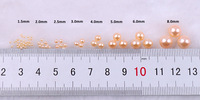 Perles acryliques rondes personnalisées 10 g/sac, couleurs mélangées/tailles perles 3/4/5/6/8mm perles d'imitation ABS