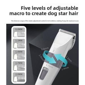 Tondeuse à cheveux électrique rechargeable <span class=keywords><strong>pour</strong></span> animaux de compagnie, <span class=keywords><strong>prix</strong></span> d'usine, tondeuse <span class=keywords><strong>pour</strong></span> chiens et chats, rasoir <span class=keywords><strong>pour</strong></span> animaux de compagnie, coupe-poils - Product Image 4