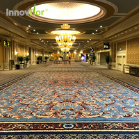 Nouveau design de tapis de couloir Axminster de luxe pour hall d'hôtel 5 étoiles, motif floral européen en laine/nylon, fabriqué à la machine, ignifuge