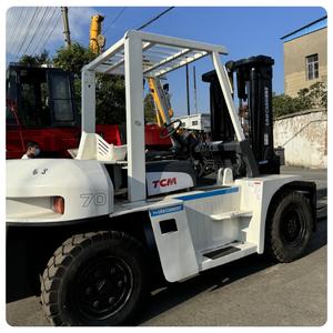 Original Japan Used TCM FD70 FD50 FD30 Diesel <b>Manual</b> 7 TONS <b>Forklift</b> Truck for Sale - Product Image 2