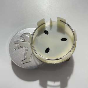 Cache-Moyeux <span class=keywords><strong>de</strong></span> <span class=keywords><strong>Roue</strong></span> ABS 60 mm Finition Argentée pour <span class=keywords><strong>PEUGEOT</strong></span> 301 307 308 408 508 3008 – Lot <span class=keywords><strong>de</strong></span> 4 Pièces Neuf Haute Qualité - Product Image 2