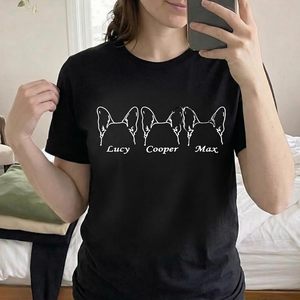 เสื้อสเวตเชิ้ตคุณแม่สุนัขแบบกำหนดเองสำหรับผู้หญิง พร้อมชื่อและรูปหน้าสุนัข ผ้าฝ้ายน้ำหนักเบา เหมาะสำหรับคนรักสัตว์เลี้ยง - Product Image 2