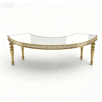 Table de mariage demi-lune en forme de S en MDF de Dubaï