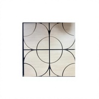 Panneau mural acoustique en PVC à cercles concentriques géométriques modernes, résistant à l'humidité, décoratif et insonorisant pour salle de sport et espaces commerciaux