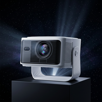 Projecteur LED intelligent portable mini JUNUO HY350MAX 4K 1080P 40-140 pouces 2.4G/5GWIFI5+BT5.0 Miracast 500ANSI Luminosité Android 14