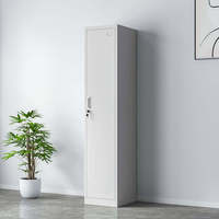 Casier en acier à 1 porte pour personnel, vestiaire de salle de sport, casier à vêtements pour employés, armoire en acier à 1 porte