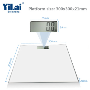 Cân Cơ Thể Tốt Nhất Pin Di Động 180Kg Màn Hình Lcd Kỹ Thuật Số Trọng Lượng Cơ Thể Kính Phòng Tắm Cân Trọng Lượng Máy - Product Image 2