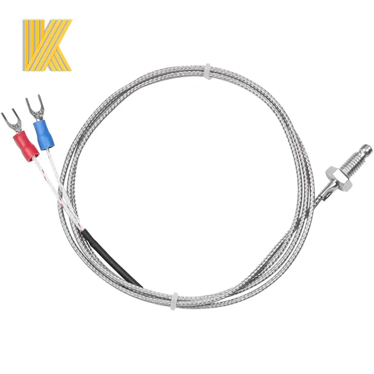 Sonde à vis M6 capteur de température thermocouple de type K avec fil conducteur 1M