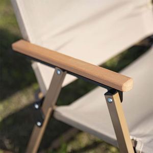 Chaise pliante portable en alliage d'aluminium de conception moderne pour le camping en plein air, en tissu Oxford, de forme carrée, pour la pêche, les loisirs, Kermit - Product Image 4