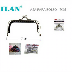 Manico per Borsa in Acciaio Inossidabile Ilan da 7cm, Chiusura per Accessori Borse - Product Image 1