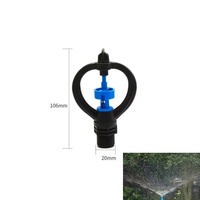 Boquilla de Microaspersión Giratoria de 360 Grados ChenMei CM305 de 1/2 Pulgada, Impulsor de Mariposa, Material Plástico, para Riego Agrícola