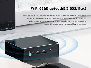 AMD chơi game mini PC R9 8945hs R7 8845hs AMD Radeon 780M 64GB DDR5 1TB SSD wifi6e bt5.3 Dual Lan Mini usb4 Máy tính chơi game PC - Product Image 4