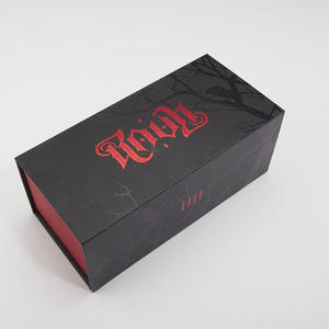 Embalaje <span class=keywords><strong>de</strong></span> caja <span class=keywords><strong>de</strong></span> regalo con cierre plegable magnético vacío negro <span class=keywords><strong>de</strong></span> cartón rígido mate grande <span class=keywords><strong>de</strong></span> lujo con logotipo personalizado Premium - Product Image 4