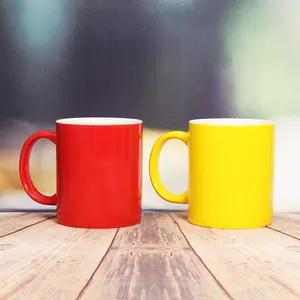 11oz basit kahve kupaları seramik kupa sublime baskı bardak kupalar kabul özel Logo özelleştirilmiş renk iş hediyeler