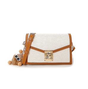 Sac à bandoulière élégant et luxueux pour femmes avec petite fermeture verrouillable Petit sac multifonctionnel - Product Image 1