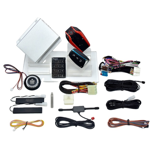 New Style Vehicle GPS Tracker Car Alarm Engine Start Stop System with Lcd Car Key,one Way Universal Car