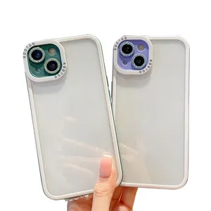 Glitter Shiny Lens Protector Transparent Tpu Mobile Phone Cover Luxury Custom For Iphone13 12 11 Pro Max Mini Cell Phone Cases