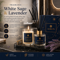 Diffuseur d'aromathérapie AIKUN réglable, durée de parfum de 30, 60 ou 90 jours, rotin naturel, marque privée, longue durée