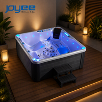 Spa carré extérieur 2m pour 5 personnes, idéal pour maison et villa, bain à remous massant en acrylique, modèle JOYEE Spabad, très populaire