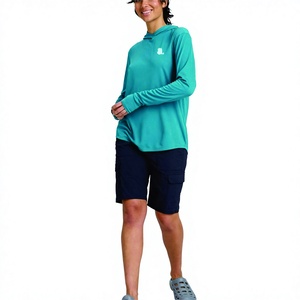 Camiseta Deportiva de Verano para Mujer, Casual, de Manga Corta, Color Sólido, Secado Rápido, Transpirable, Lisa, con Logotipo, 100% Algodón Orgánico, Verde - Product Image 4