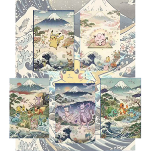 Cartes <span class=keywords><strong>de</strong></span> collection <span class=keywords><strong>de</strong></span> haute qualité imprimées en couleur, écologiques, pour jeux <span class=keywords><strong>de</strong></span> table, avec motifs Ukiyo-e Shikishi et art Pokémon - Product Image 6