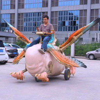 Chariot de défilé animatronique personnalisé pour parc à thème, électrique, télécommandé, avec LED et son