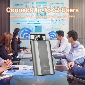 2 * TS9 ăng ten Port kuwfi 4G + Túi wifi thiết bị 6400mAh pin Sim thẻ Lan 1200Mbps Mini Di động 4G Cat6 Router với đèn pin - Product Image 4