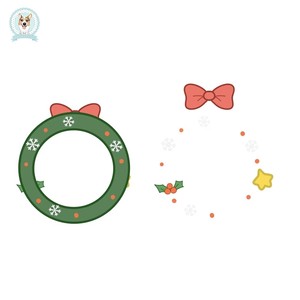 Couronne de Noël en peluche personnalisée en gros, décoration de vacances, jouet, ours en peluche, fabricant d'ornements, B2B OEM - Product Image 3