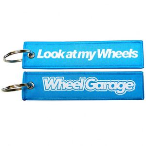 Cheap <b>Custom</b> Logo Woven Embroidered Jet Tas Embroidery Patch Keychain Keyring <b>Key</b> Tag - Product Image 4