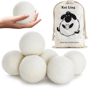 Personnalisé 100% sans produits chimiques Nouvelle-Zélande Natursolidol Boules de séchage Machine à laver Fasheepskinener Blanchisserie Raccourcir le temps de séchage XL - Product Image 1