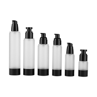 Emballage de soins de la peau cosmétique givré plat épaule plastique huile essentielle compte-gouttes pompe pulvérisateur flacon 100ml pour visage corps sérum