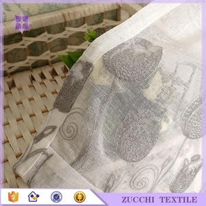 Mantovana Del Ricamo In Rilievo Del Fiore Del Giglio Tenda pura <span class=keywords><strong>Per</strong></span> <span class=keywords><strong>Soggiorno</strong></span> - Product Image 5