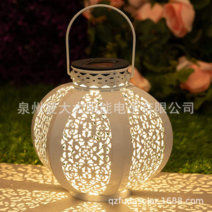 Lámpara Solar de Jardín, Linterna LED con Panel Solar, Iluminación Decorativa Colgante para Exteriores - Product Image 4