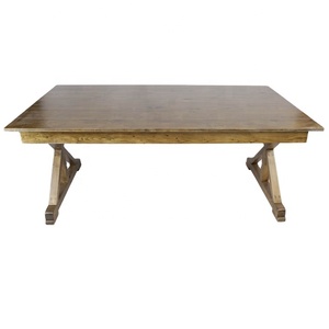 Mesa <span class=keywords><strong>de</strong></span> comedor rústica <span class=keywords><strong>de</strong></span> madera <span class=keywords><strong>de</strong></span> campo francés, mesa <span class=keywords><strong>de</strong></span> comedor <span class=keywords><strong>de</strong></span> granja <span class=keywords><strong>vintage</strong></span> <span class=keywords><strong>para</strong></span> <span class=keywords><strong>eventos</strong></span> - Product Image 1