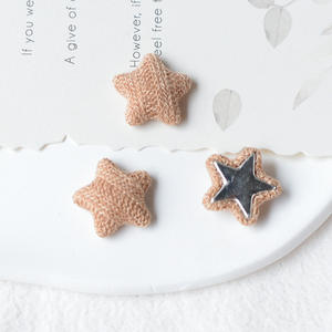 Accesorios de tela de moda con hebilla cuadrada de estrella de cinco puntas para el cabello y fundas de móvil DIY - Product Image 2