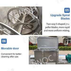 HNOC Blender <span class=keywords><strong>Mixer</strong></span> industri, pencampur melubangi bubuk poros ganda Horizontal - Product Image 5