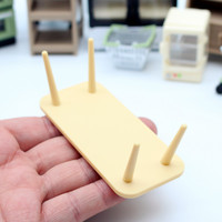 Meubles miniatures, table à thé, jouet DIY pour maison de poupée, jouet miniature en plastique