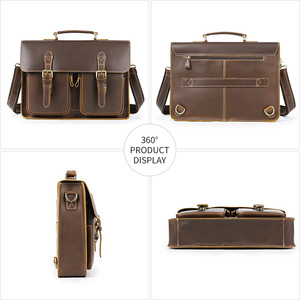 MARRANT Vintage pazzo cavallo in pelle da uomo borsa Messenger per Laptop borsa Messenger in vera pelle a tracolla per uomo - Product Image 3