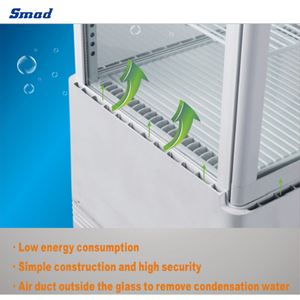 Refrigerador Vertical con Puerta de Vidrio Smad, Refrigerador Exhibidor para Dss-78wr(3) Dss-78wr(3) Mini Vitrina Exhibidora - Product Image 4
