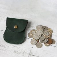 Porte-cartes vintage en cuir Crazy Horse, pochette portable pour cartes, sac de rangement rétro pour cartes, organisateur de cartes de visite et d'argent pour usage quotidien