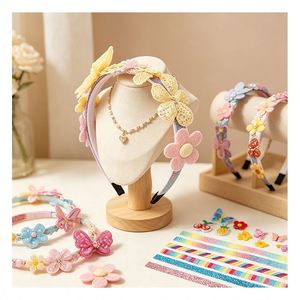 Girls Hair Hoop <b>Art</b> Set DIY Mermaid Crown <b>Sequin</b> Charms Rhinestone Decoration Birthday Party Gift Toy Pack Box - Product Image 5