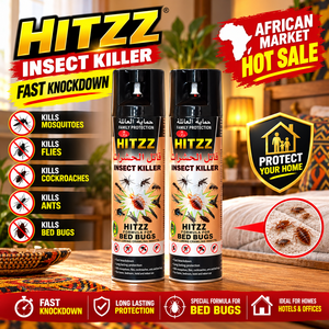สเปรย์กำจัดแมลง HITZZ  แบบละอองลอย สำหรับกำจัดมด ด้วยสารเตตราเมทรินและกลิ่นสมุนไพร เป็นมิตรต่อสิ่งแวดล้อม - Product Image 1