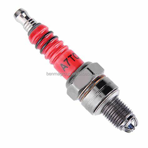 Pièces de rechange pour moteur haute performance, cyclomoteur, scooter, <span class=keywords><strong>quad</strong></span>, bougie d'allumage à 3 électrodes A7TC C7HSA pour 110CC GY6 <span class=keywords><strong>50</strong></span> CD110 - Product Image 1