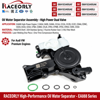 RACEORLY 06H103495AF 06H103495AK Soupape PCV Séparateur Huile-Eau Double Valve pour VW CC Sagitar EA888 1.8T 2.0T