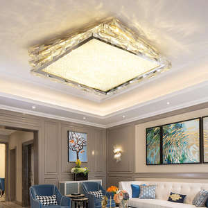 <b>LED</b> Crystal Chandelier New Style Luxury Smart <b>Square</b> <b>Ceiling</b> Lamp for Living Room & Bedroom Iron Base IP44-for Home Office - Product Image 4