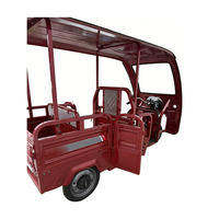 Camion électrique à 3 roues à carrosserie ouverte 60V avec une charge utile de 400 kg, 3-5 passagers, autonomie de 50-70 km
