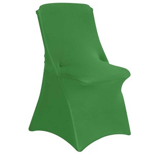 Top <strong>Quality</strong> <strong>Plain</strong> Dyed Pattern Spandex White Folding <strong>Chair</strong> <strong>Cover</strong> for Party Banquet Use
