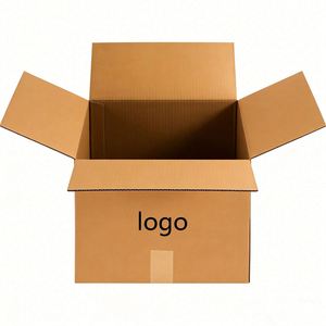 Custom Size Carton Box Medium Moving Corrugated <b>Cardboard</b> <b>Boxes</b> Stamped Shipping Mailing Packing <b>Storage</b> Box - Product Image 1