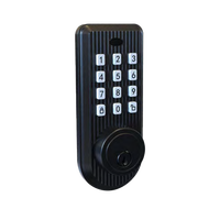 Serrure de porte intelligente électronique en alliage de zinc avec déverrouillage par mot de passe et stockage cloud pour portes en verre, aluminium et bois