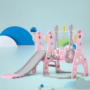 Tobogán y Columpio de <span class=keywords><strong>Jirafa</strong></span> de Alta Calidad, Tres en Uno, de Plástico, para Niños - Product Image 1